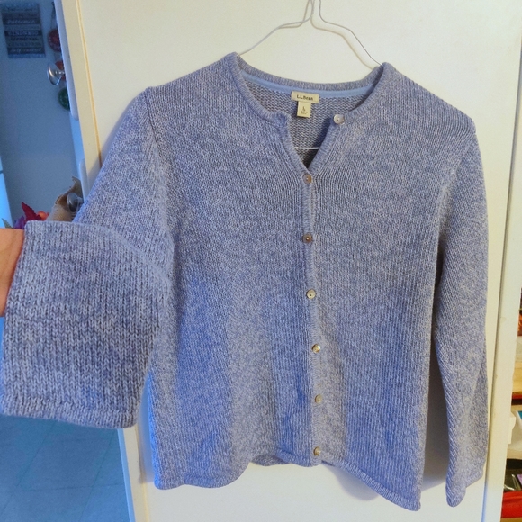 ice blue cardigan
